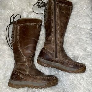 Timberland Earthkeepers Mount Holly waterproof tall leather boots Women Size 6.5